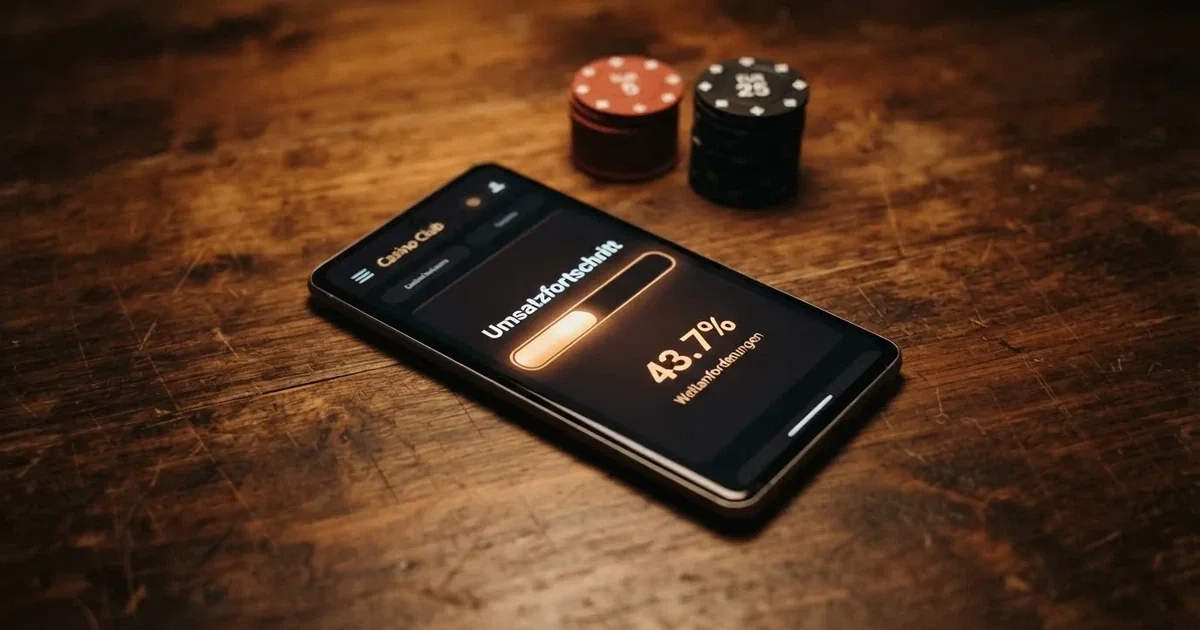 Bildschirmausschnitt mit einem Fortschrittsbalken und Prozentanzeige auf einem Smartphone.